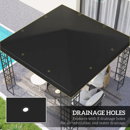 3 x 3(m) Gazebo Frame Replacement - Black