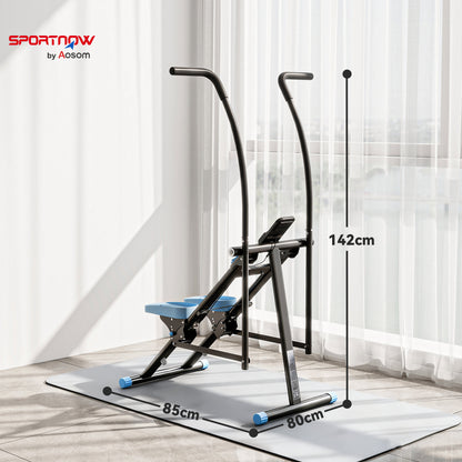 Stair Stepper for Home Gym Exercise, Vertical Climber Machine with LCD Monitor & Adjustable Pedals for Workout