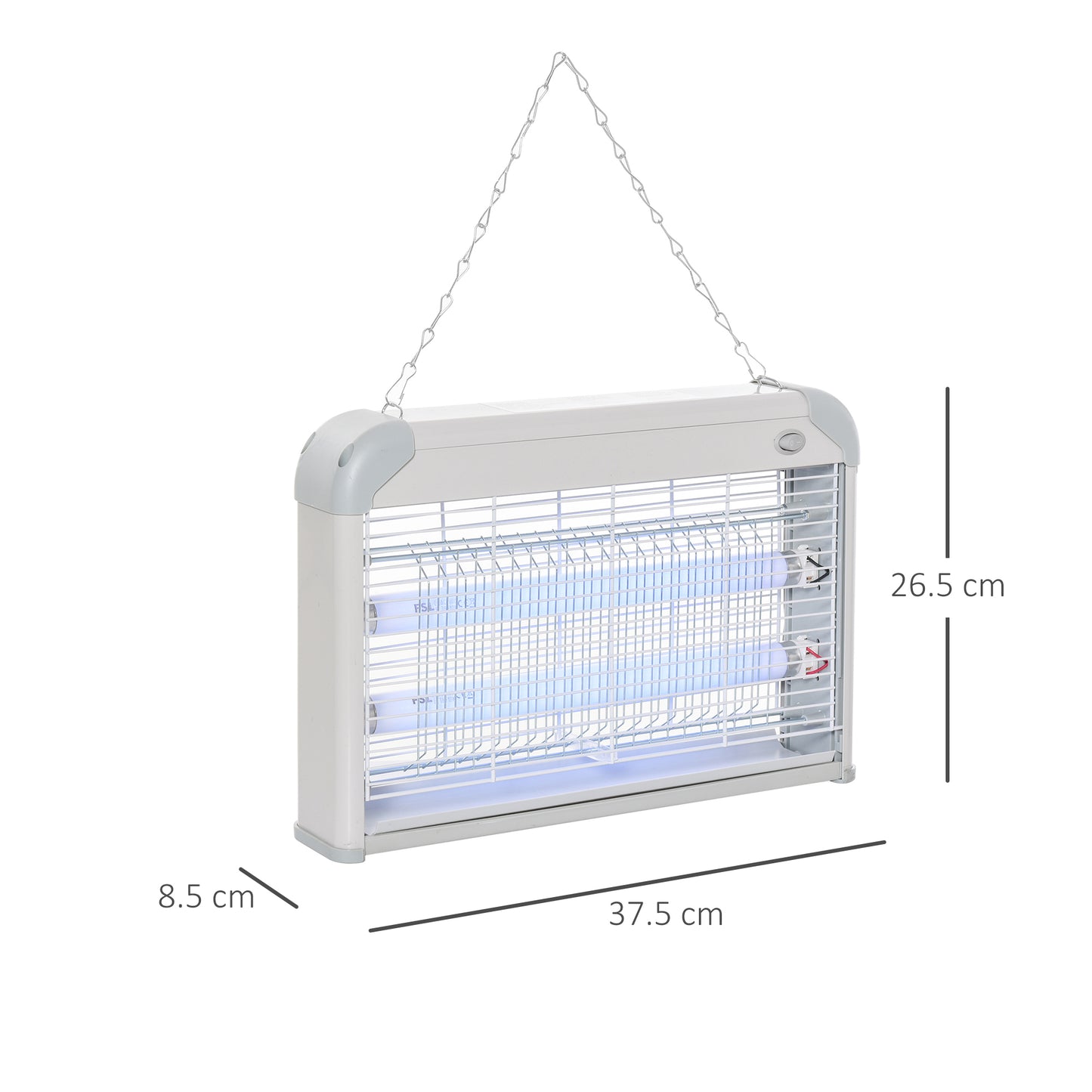 Electric Fly Zapper, 20W Electric Fly Killer, Wall Hanging Bug Zapper Indoor & Outdoor Attracting Insect Mosquito Killer