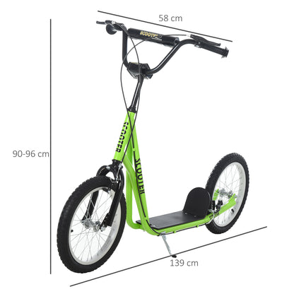 Kick Scooters for Kids with Adjustable Height, Anti-Slip Deck, Dual Brakes, Rubber Tyres