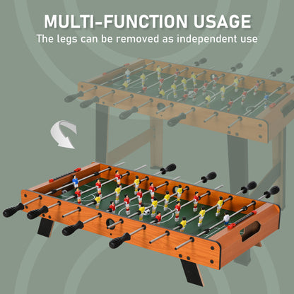 Football Table Heavy Duty 84.5cm for Arcades, Pub, Game Room, 8 Rods, 2 Foosballs