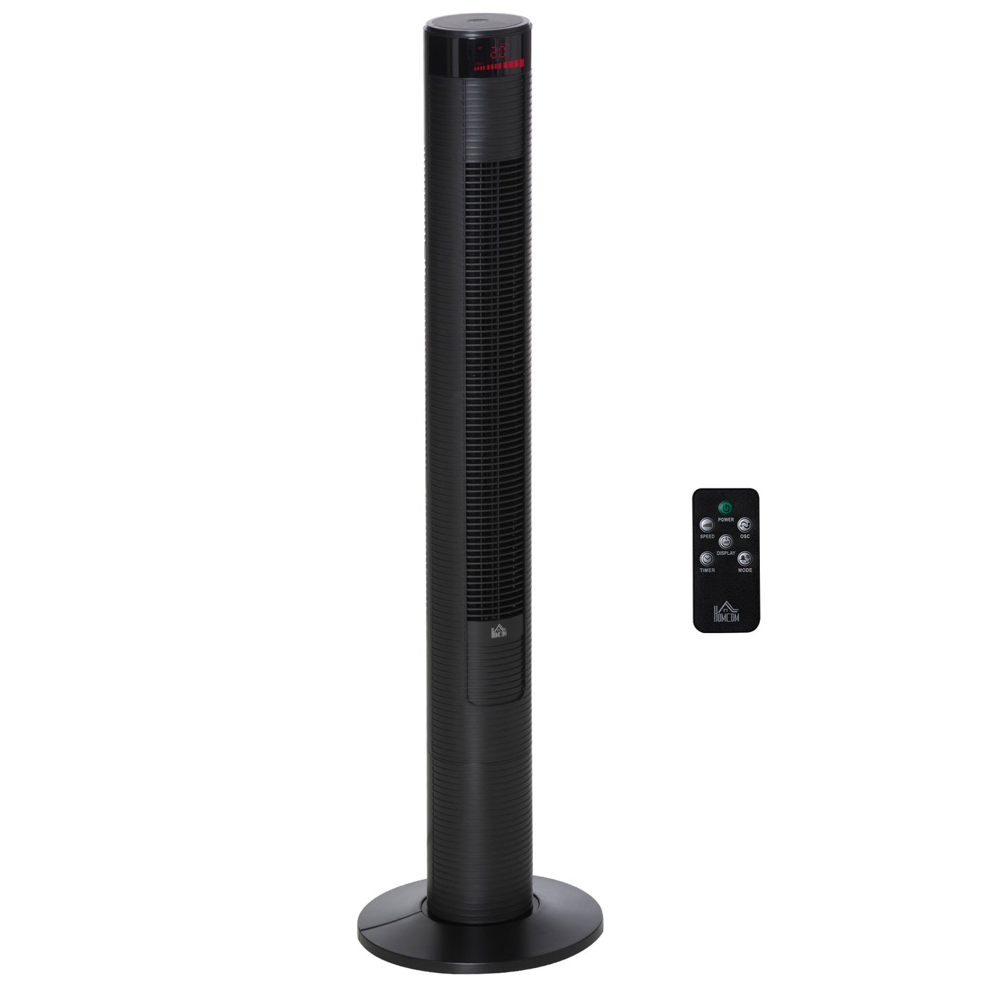 46" Oscillating Tower Fan with Remote Control, 12H Timer, 3 Speed, 4 Modes, Quiet Cooling Fans