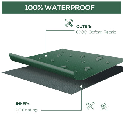 Outdoor Garden Furniture Cover Waterproof, Anti-UV 600D Heavy Duty Oxford Fabric Patio Furniture Cover for Rectangular Sofa T
