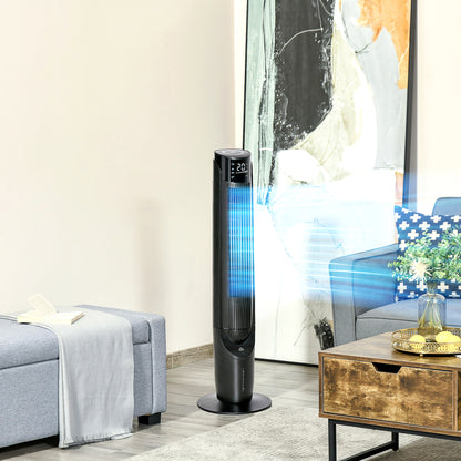 Ice Cooling Tower Fan, Water Conditioner Evaporative Air Cooler Unit with 4 Modes, 3 Speed, Remote Control, Timer