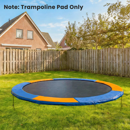 8FT Trampoline Spring Cover, Plastic Trampoline Pad Replacement Safety Guard, Yellow and Blue