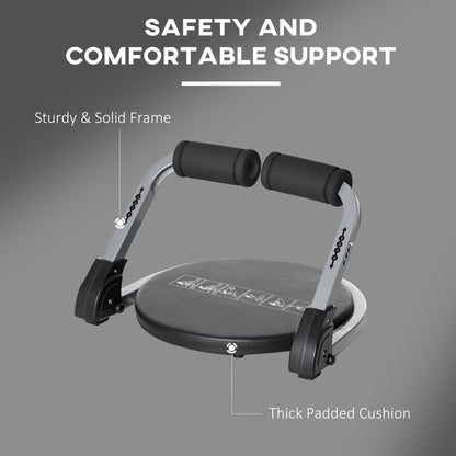 Abs Trainer, Ab Crunch Machine, Foldable Abdominal Trainer, Core Fitness & Whole Body Exercise Equipment for Home Gym
