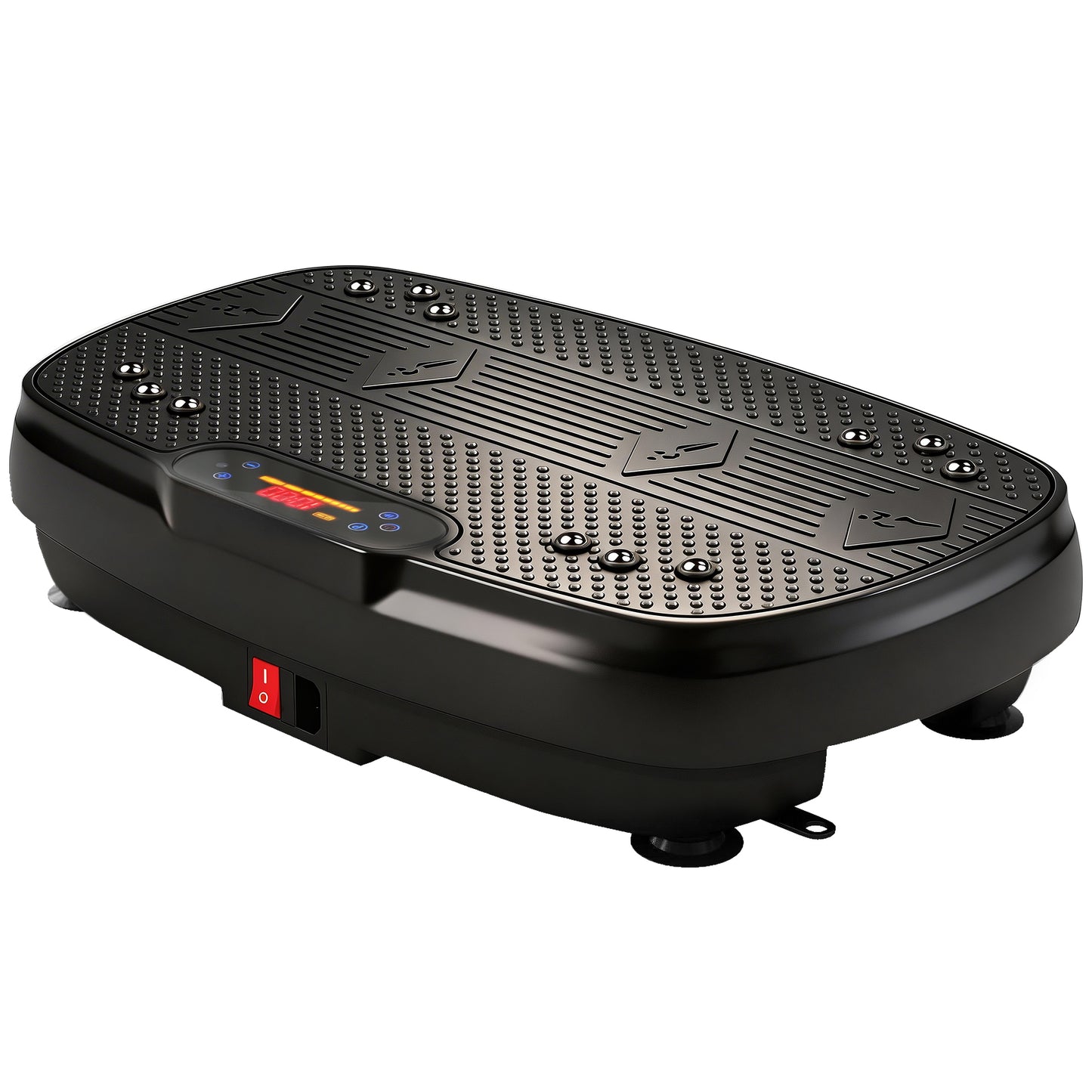 Vibration Plate Exercise Machine with 120 Speed Levels, 5 Programs, Quiet Vibrating Plate with Resistance Bands