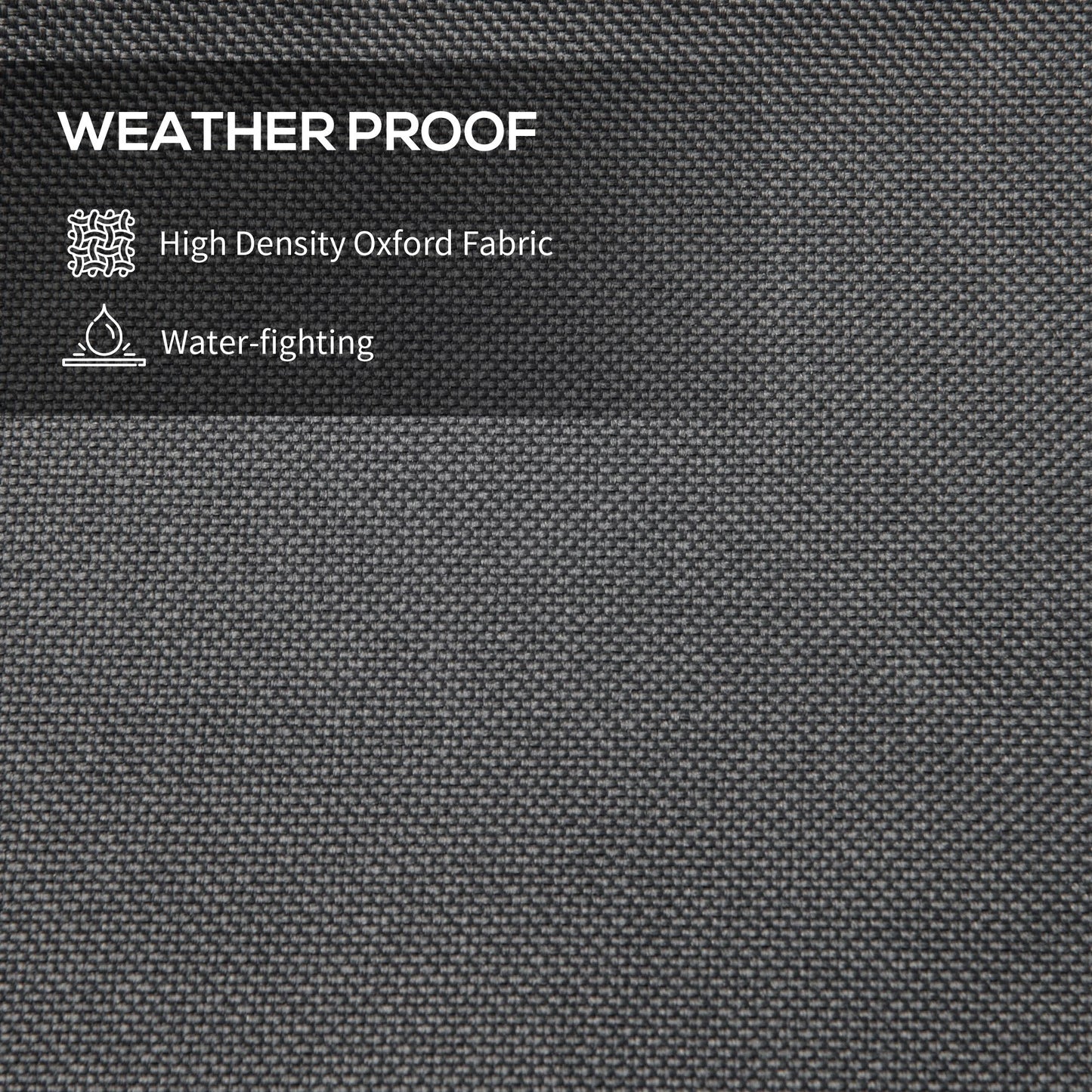 Parasol Cover, Patio Cantilever Cover, Banana Umbrella Protector with Rod, Zipper for Outdoor Garden, Patio, Dark Grey