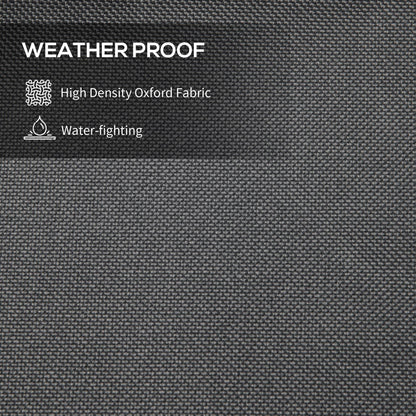 Parasol Cover, Patio Cantilever Cover, Banana Umbrella Protector with Rod, Zipper for Outdoor Garden, Patio, Dark Grey