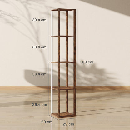 RGB LED Floor Lamp with Shelves, Modern Dimmable Standing Lamp with Remote Control