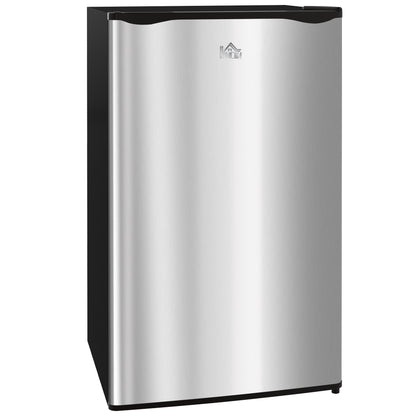 Under Counter Fridge, 91L Small Fridge with Chiller Box, Removable Shelf, Reversible Door, Adjustable Legs