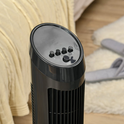 Tower Fan for Bedroom, 30 inch, 6 m/s Powerful Velocity, Standing Floor Fan