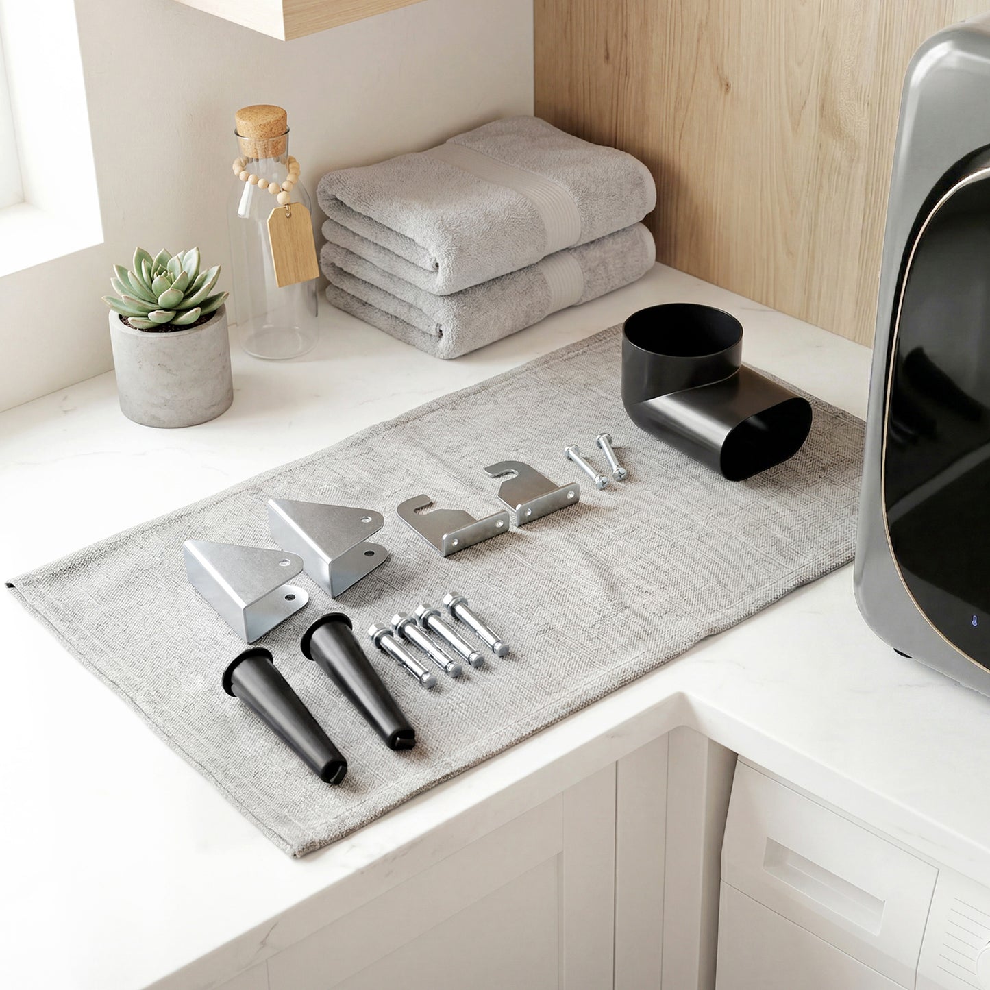 2.5kg Vented Tumble Dryer with Smart Mode, 800W Compact Tumble Dryer with Stainless Steel Tub, Silver Tone