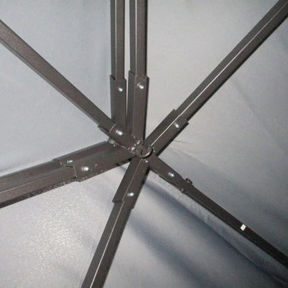 3 x 4m Aluminium Garden Gazebo, Marquee Canopy Shelter Pavilion Party Tent with Nets and Curtains for Garden and Deck