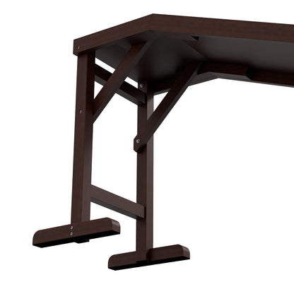 Pet Ramp for Dogs with Non-Slip Carpet and Top Platform - Brown & Grey