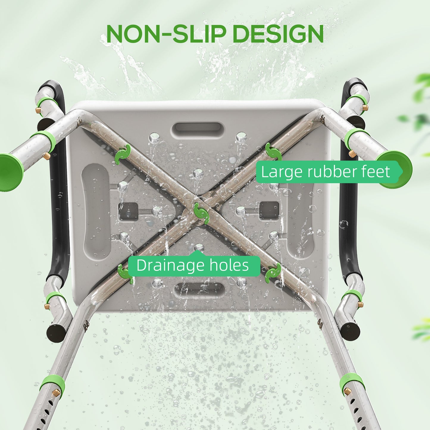 57-69cm Aluminium Frame Bath Seat