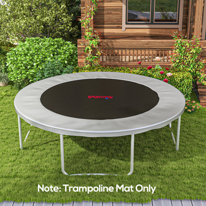 Replacement Trampoline Mat with Spring Pull Tool, 72 V-Hooks, for 12ft Trampoline using 14cm Springs, Orange