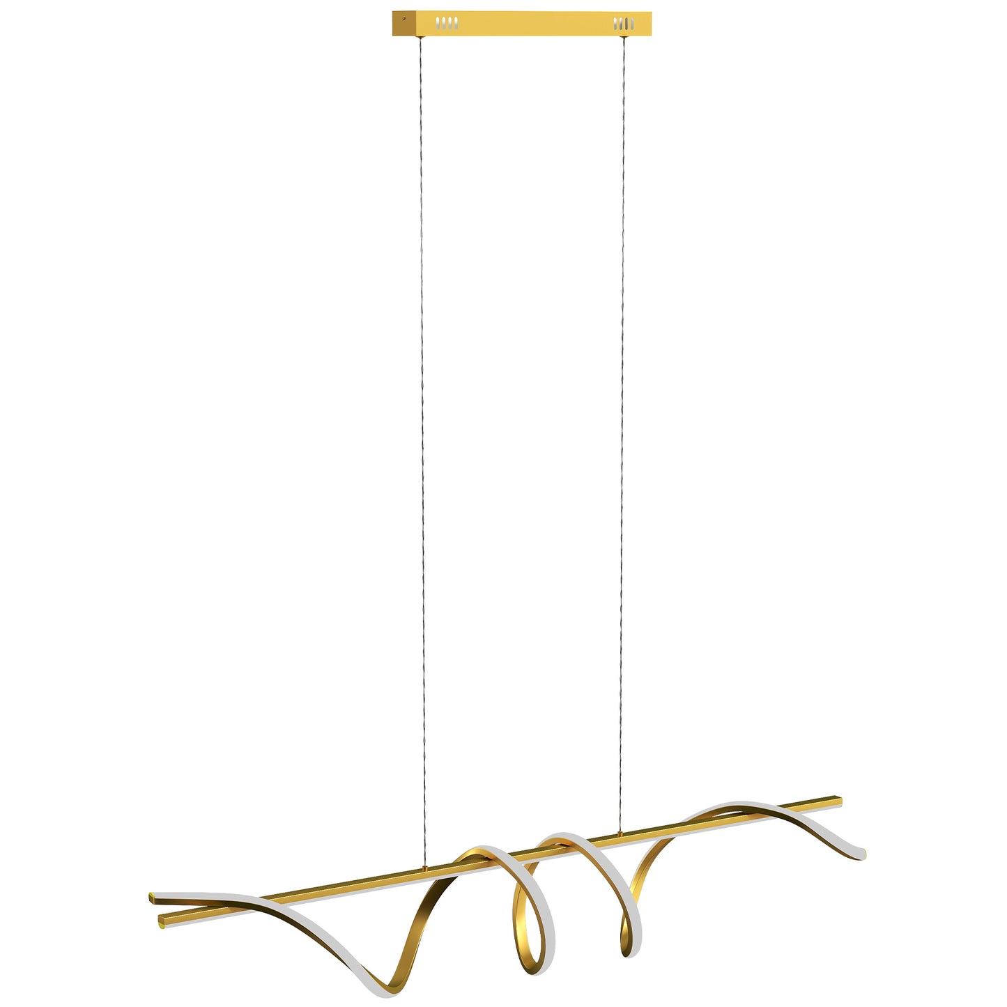 Pendant Light with 3 Colour Temperatures - Gold Tone