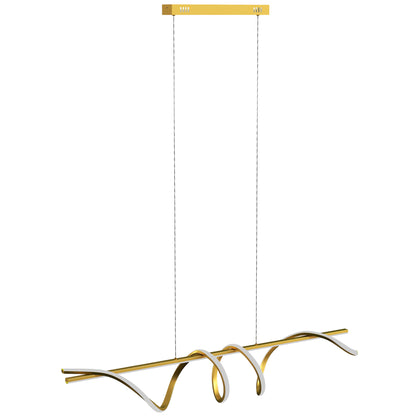 Pendant Light with 3 Colour Temperatures - Gold Tone