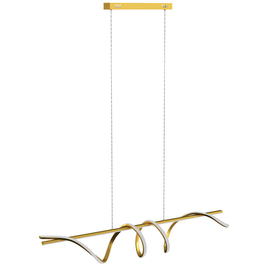 Pendant Light with 3 Colour Temperatures - Gold Tone