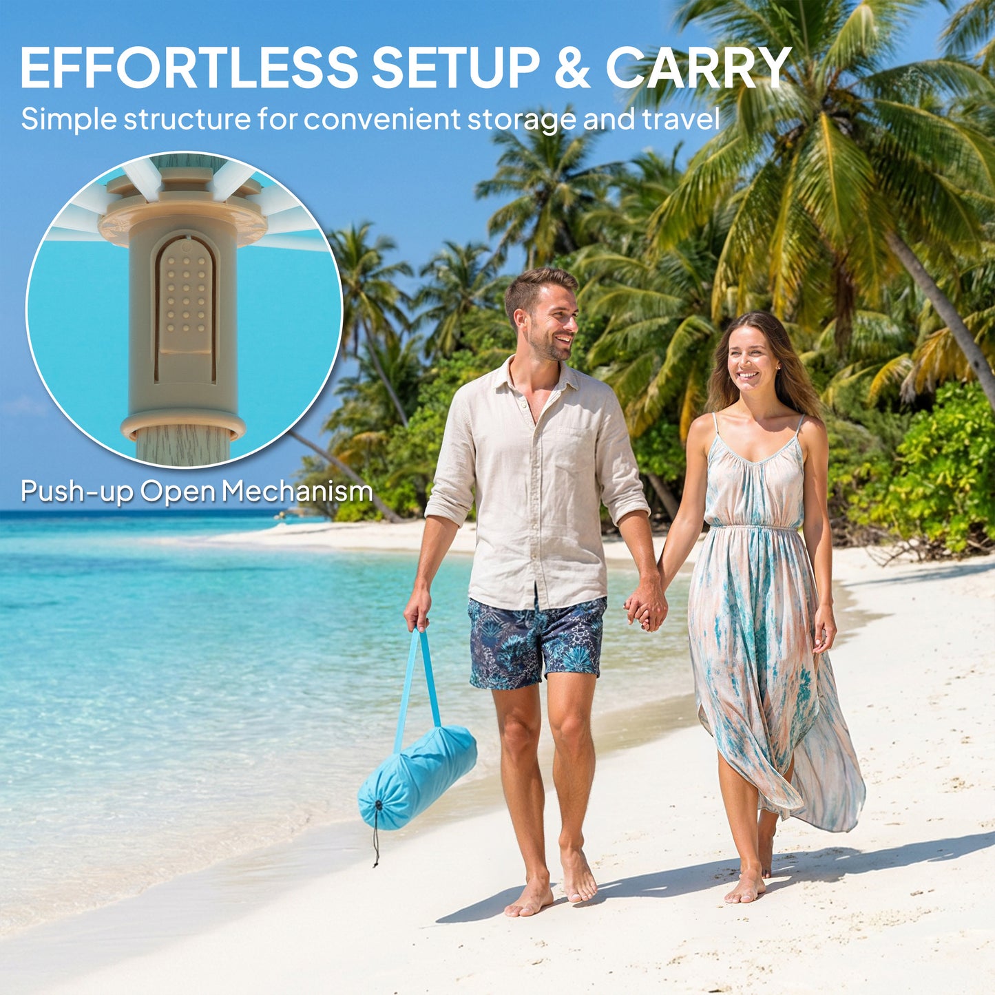 1.7 m Beach Umbrella with Sand Anchor, 30° Tilting Fringed Beach Garden Parasol with Adjustable Height, Grey