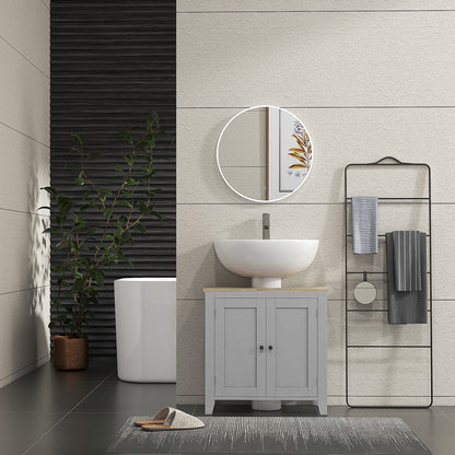 Under Sink Cabinet, Bathroom Sink Cabinet with 2 Doors, Pedestal Under Sink Design