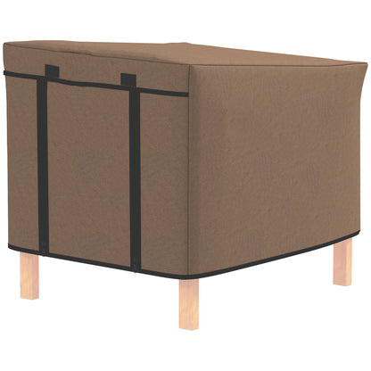Water-Resistant Rabbit Hutch Cover for X-D2-0047 and Similar Models, 43 x 52 x 37cm, Brown