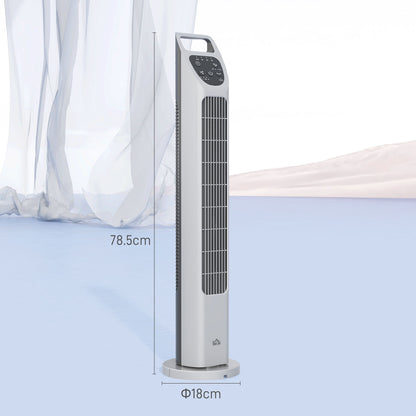 31" Oscillating Tower Fan with Remote Control, 4H Timer, 3 Speed 3 Modes