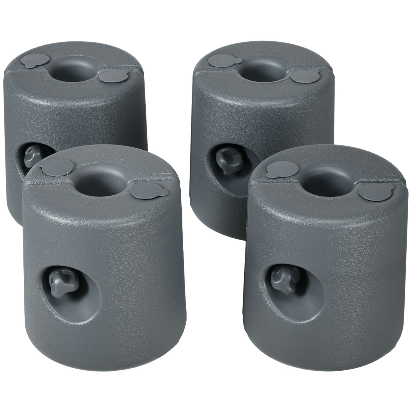 HDPE Tent Weights Set of 4, Canopy Weights, Fill with Water or Sand, 48KG
