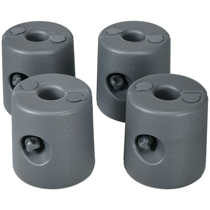 HDPE Tent Weights Set of 4, Canopy Weights, Fill with Water or Sand, 48KG