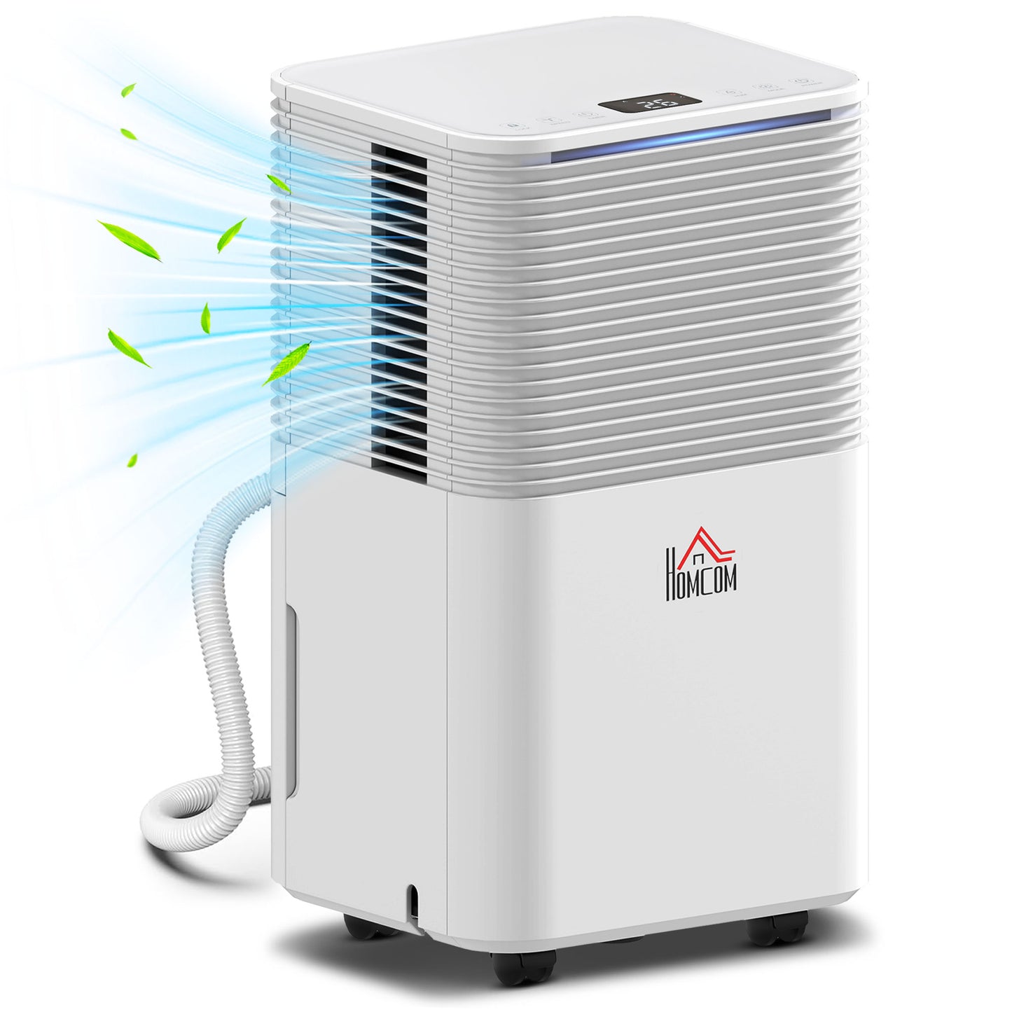 10L/Day Dehumidifier with 2L Water Tank, Laundry Drying, Automatic Humidity Sensor