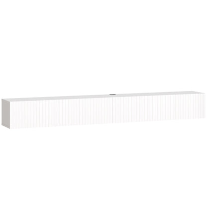 80cm Floating TV Stand, Wall Mount TV Unit with Cable Management Hole, Fits up to 72" TV, White