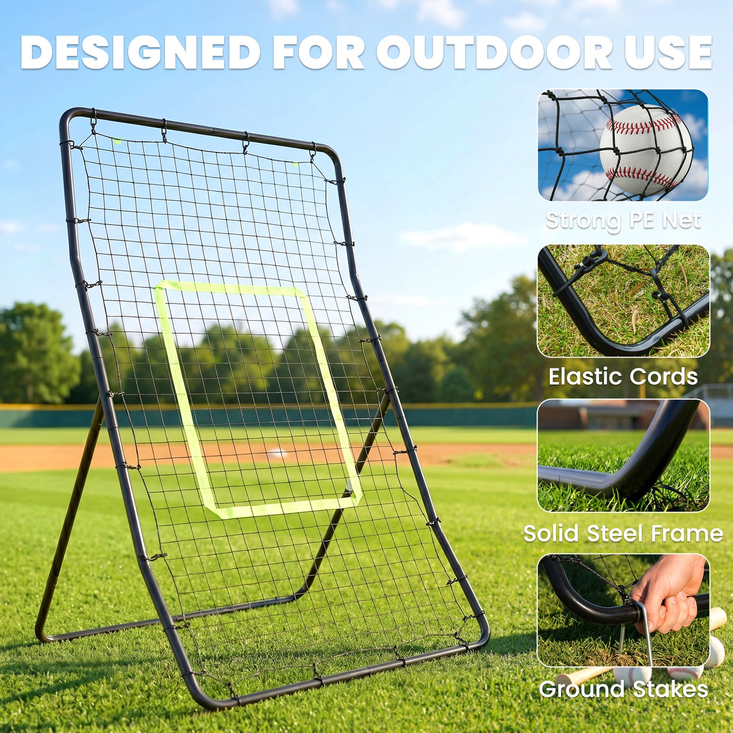 Rebounder Net Playback Game Spot Target Ball Rebounders Training Equipment Play Teaching