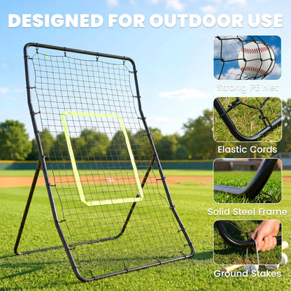 Rebounder Net Playback Game Spot Target Ball Rebounders Training Equipment Play Teaching