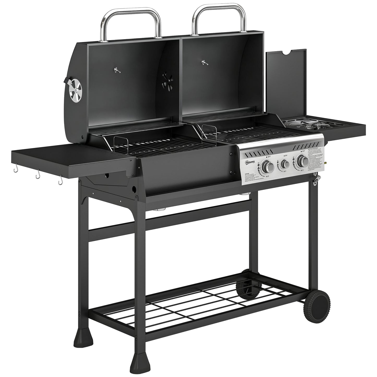 Dual Fuel BBQ Grill - Black