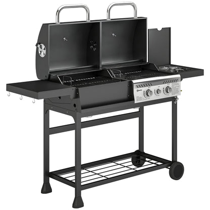 Dual Fuel BBQ Grill - Black