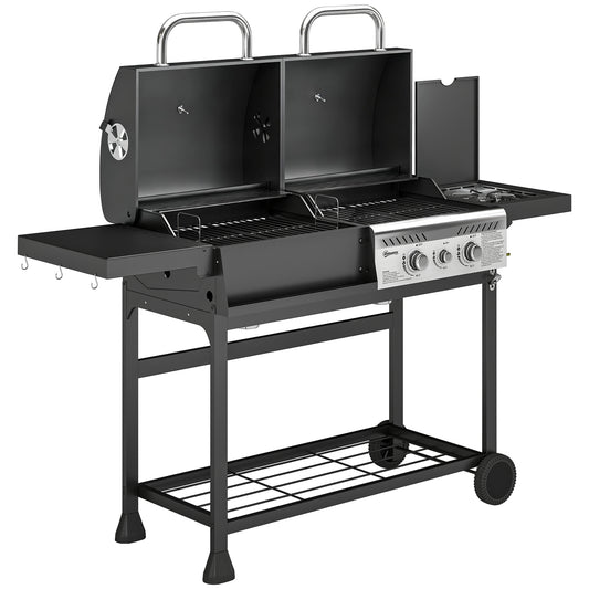 Dual Fuel BBQ Grill - Black