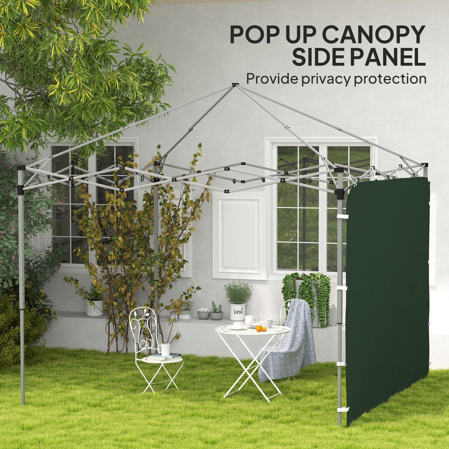 195 x 295cm Replacement Gazebo Sidewall - Green