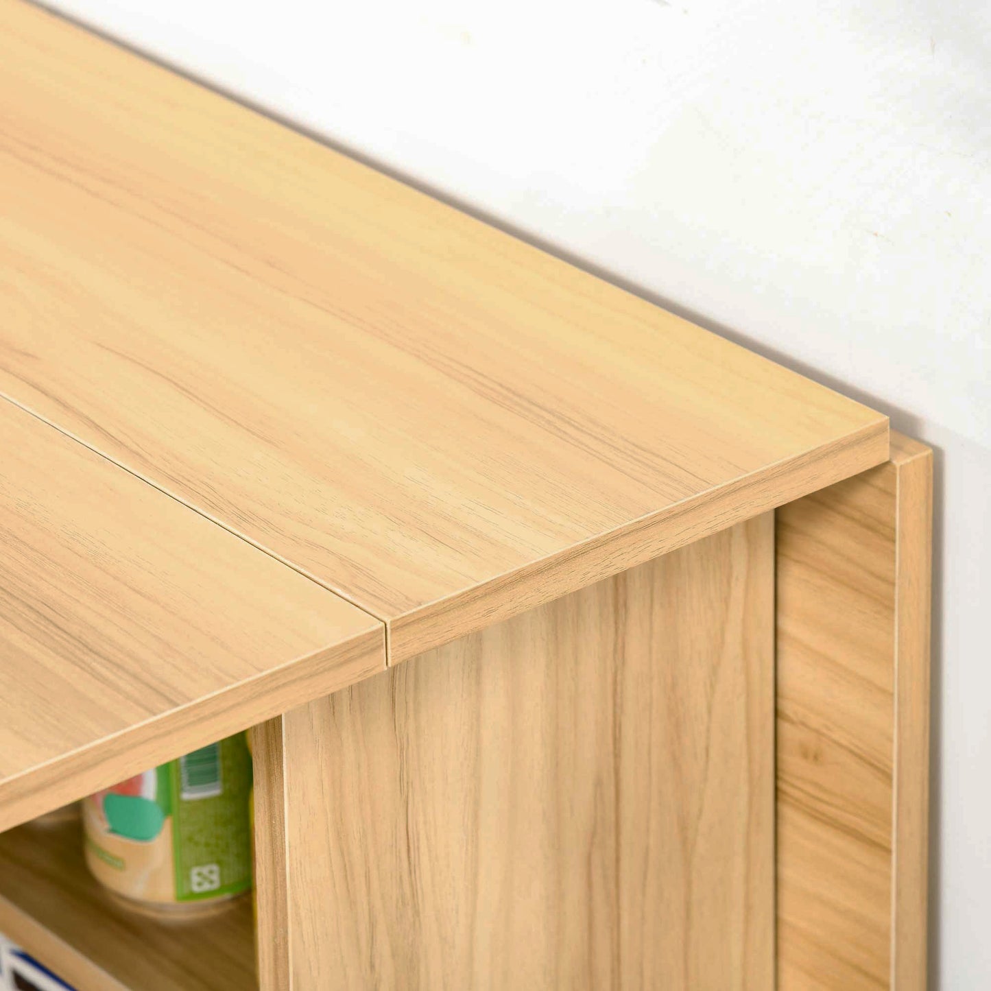 Folding Drop-Leaf Dining Table with Storage – Teak