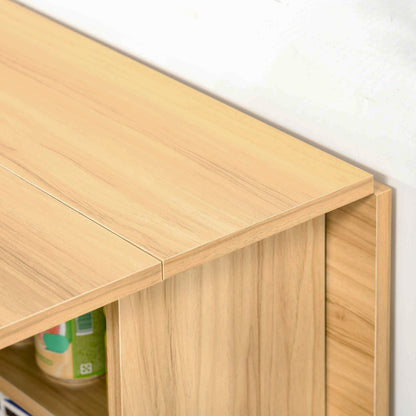 Folding Drop-Leaf Dining Table with Storage – Teak