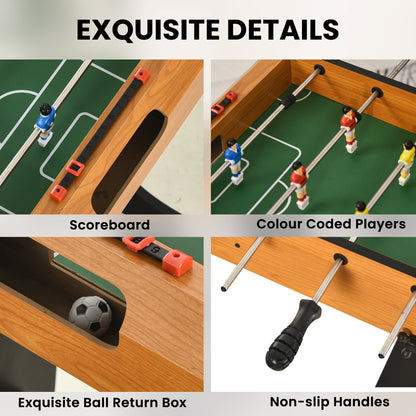 Folding Football Gaming Table Mini Foosball Soccer Table for Family Fun Indoor Play Sports