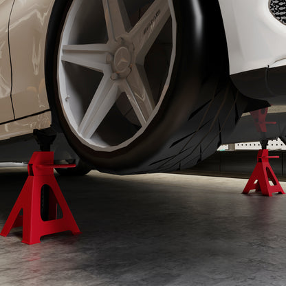 Axle Stands 6 Ton Car Jack Stands Pack of 2, 38.5-60 cm Height Adjustable Support Jack Stand