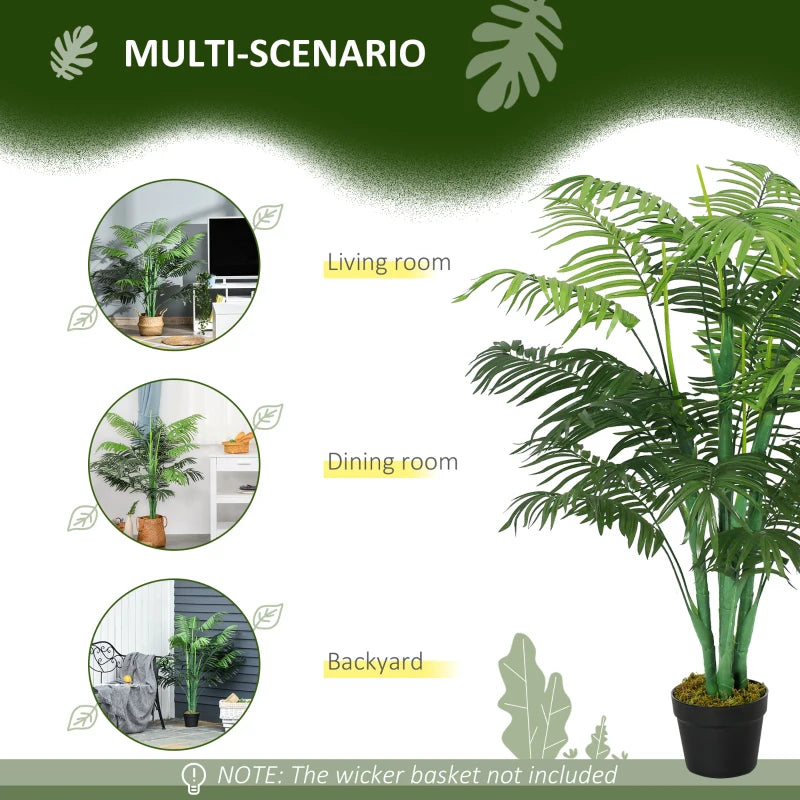 Artificial Palm Plant with Nursery Pot (125cm/4FT)