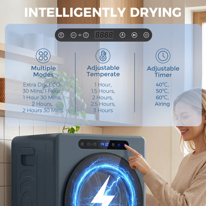 5 kg Compact 40-60℃ Tumble Dryer Blue