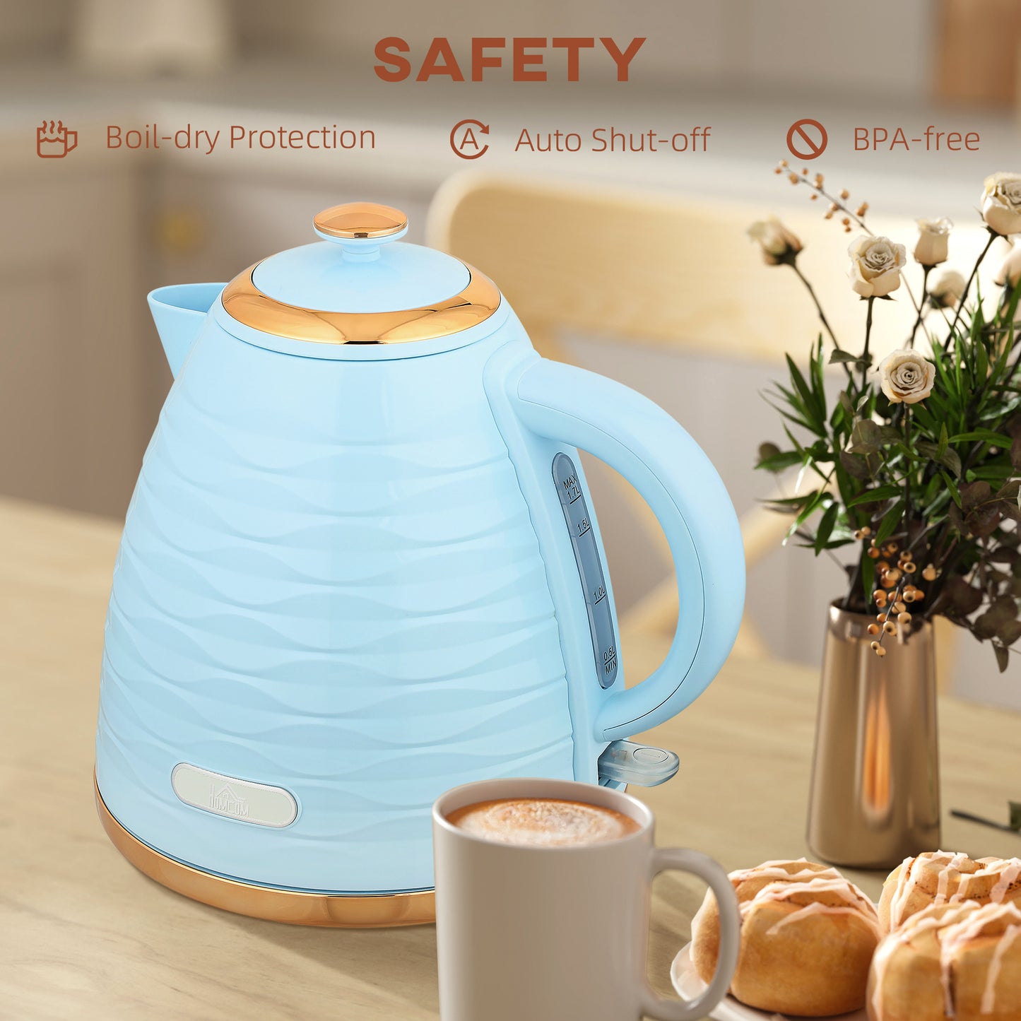 3kW Rapid Boil Honeycomb Kettle - Light Blue