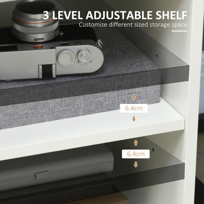 Multi-Storage Printer Stand, Mobile File Cabinet with Shelves