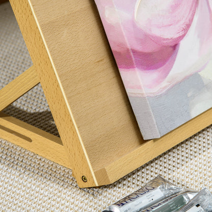 A2 Table Easel, Wooden Drawing Board, Adjustable Desktop Workstation Board for Artists & Crafters