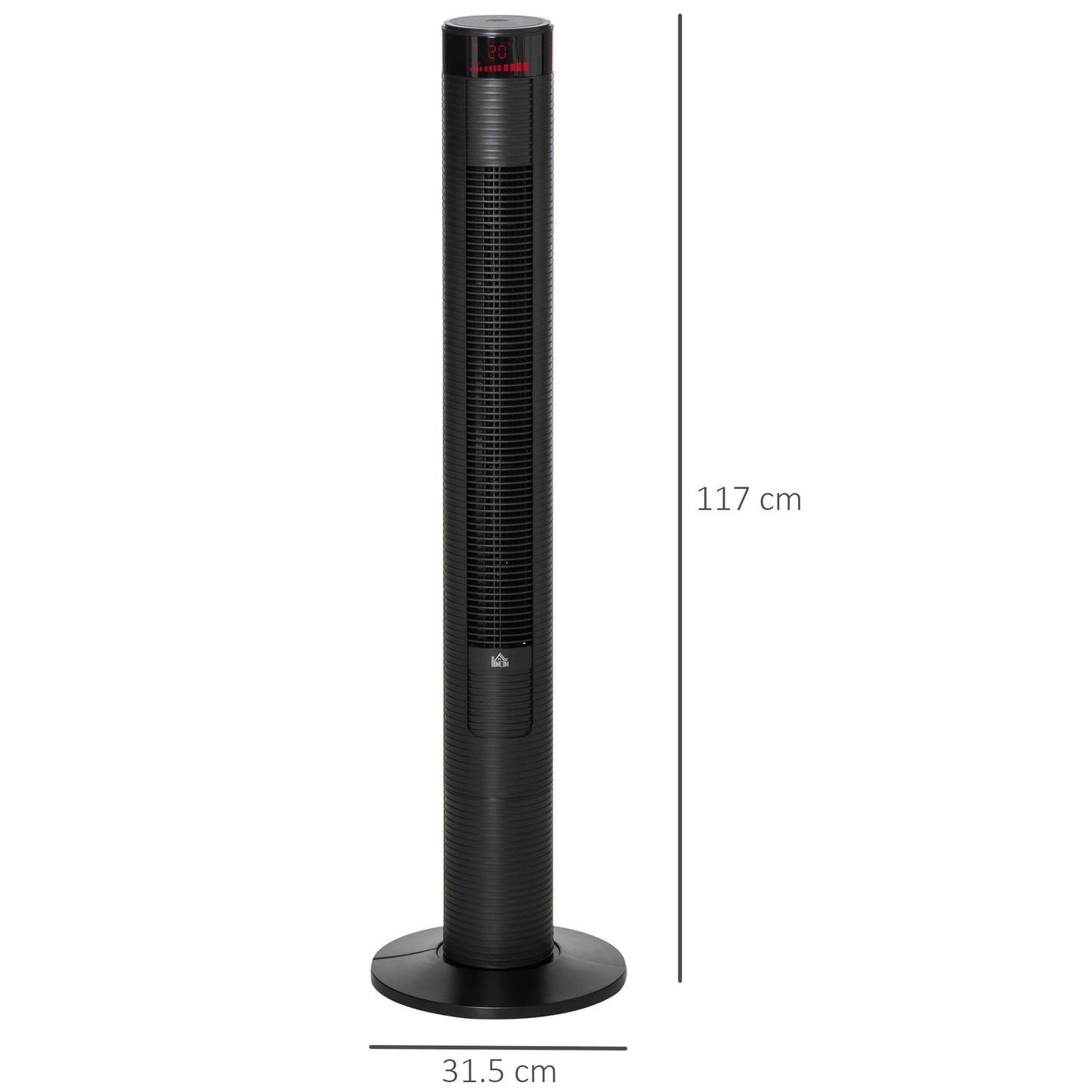 46" Oscillating Tower Fan with Remote Control, 12H Timer, 3 Speed, 4 Modes, Quiet Cooling Fans