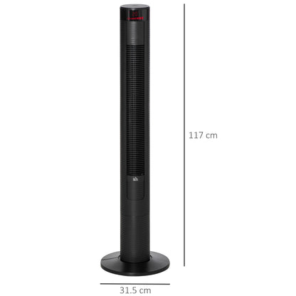 46" Oscillating Tower Fan with Remote Control, 12H Timer, 3 Speed, 4 Modes, Quiet Cooling Fans