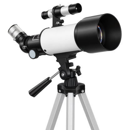 Astronomy Telescope for Adults and Beginners with 70 mm Aperture, Carry Bag, White
